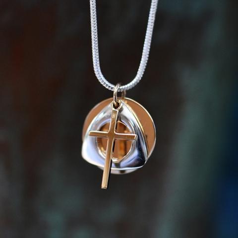 Trinity Necklace on 18" Sterling Snake Chain