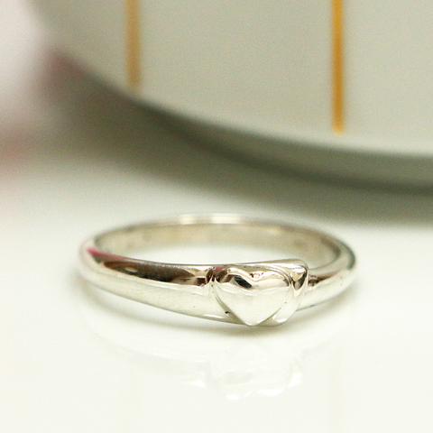Simple Heart Ring, Sterling