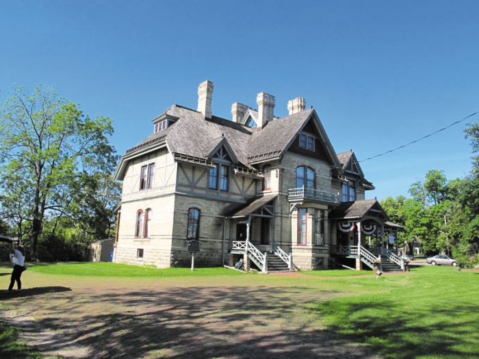 The beautiful Victorian Hearthstone Historic House Museum, built in 1882, overlooks the Fox River in Appleton, Wisconsin. It was the first home in the world to be lighted by hydroelectricity from a central station using the Thomas Edison system, an event that changed people’s lives forever. (Pamela O’Meara/Review)
