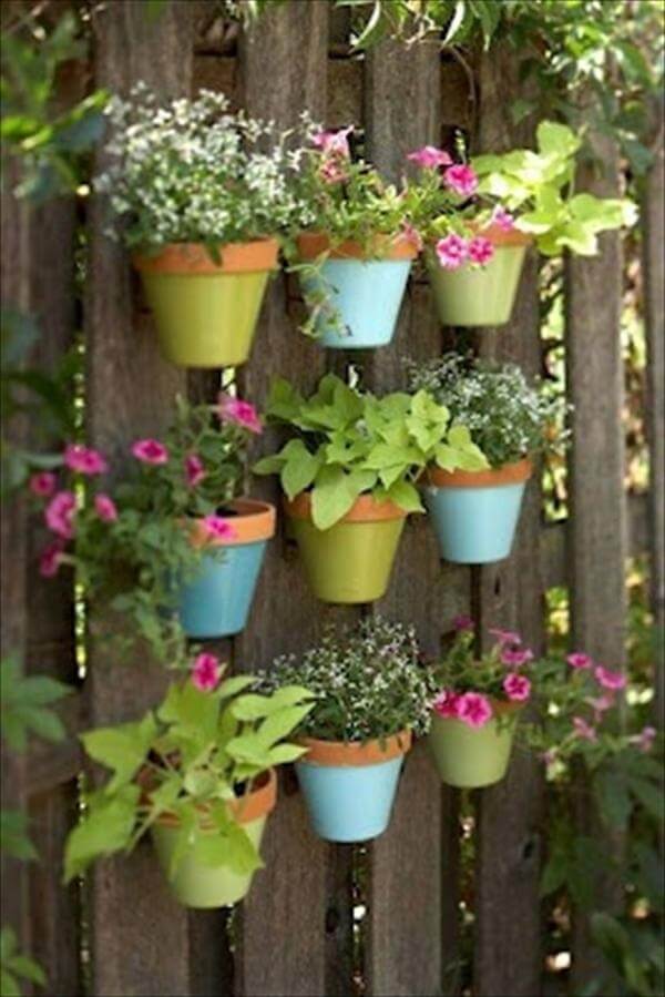 Decorative Pallet Plant Hangers