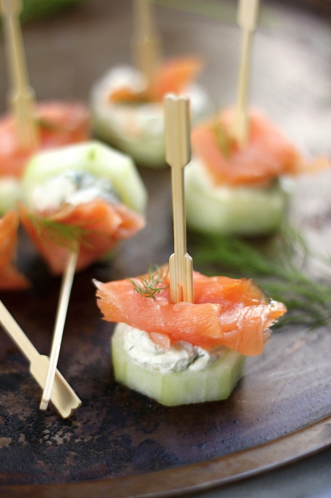 Smoked Salmon with Cream Cheese Bites