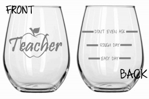 teacher wine glass