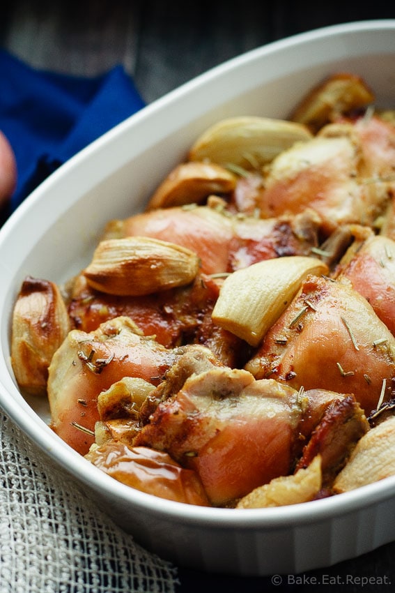 Baked Rosemary Chicken with Apples
