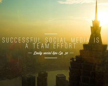 social media is a team effort