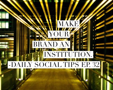 build an institution